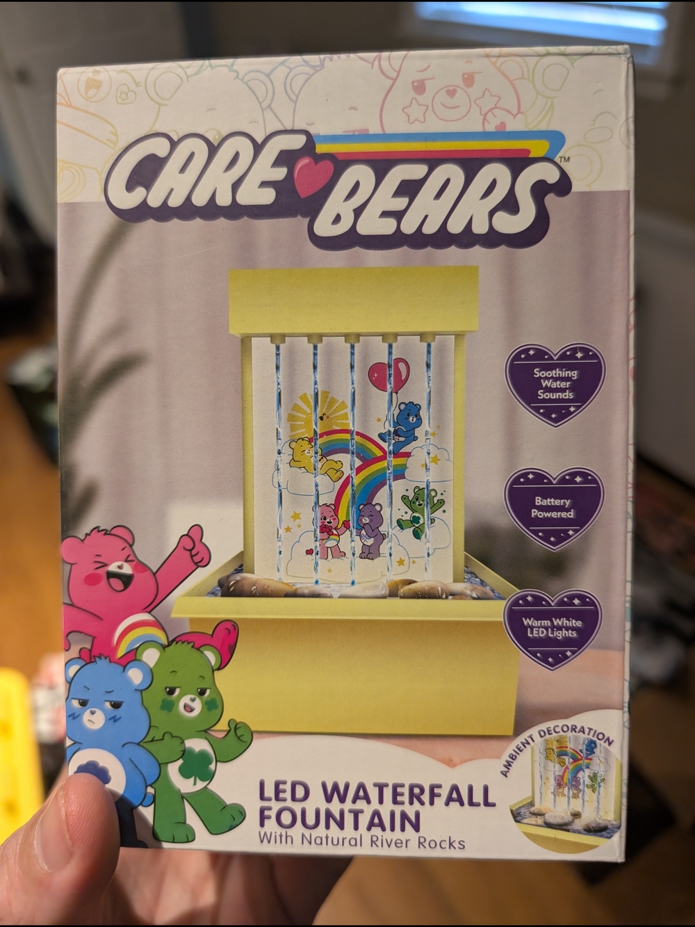 Care Bears LED Waterfall Fountain - Yellow